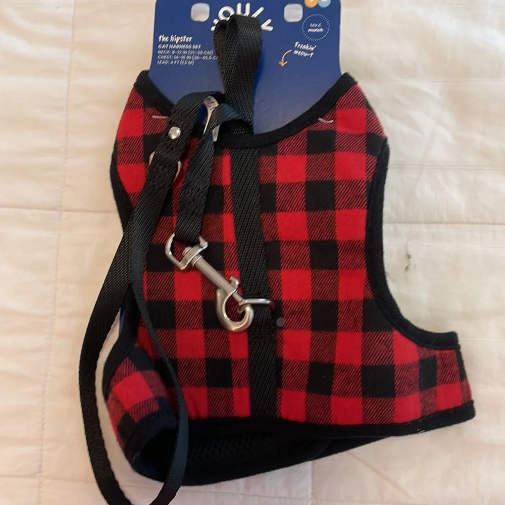 Youly Cat Harness Set - 14”-18” girth. S/M